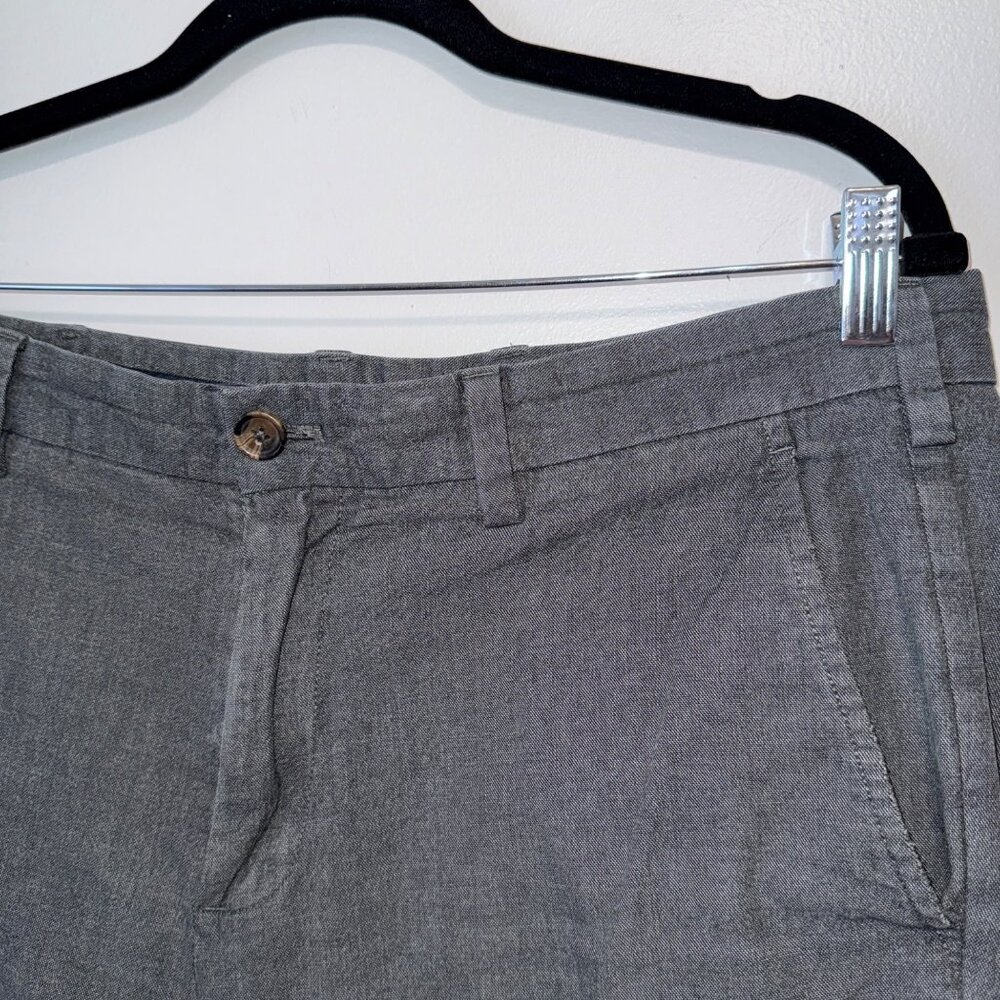 Brooks Brothers Red Fleece Mens Gray Slim Fit Trouser Pants W34 L34 - Picture 3 of 9